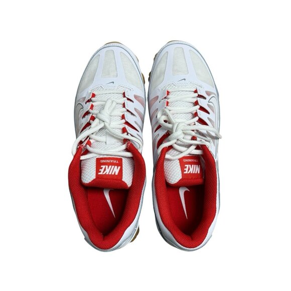 NIKE REAX 8 TR TRAINER MESH WHITE WOLF GREY CHILE RED 621716-103 MENS 9.5 NEW main image 6